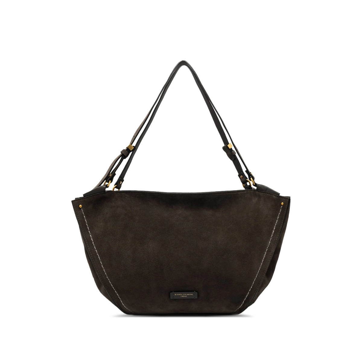 suede leather shoulder bag