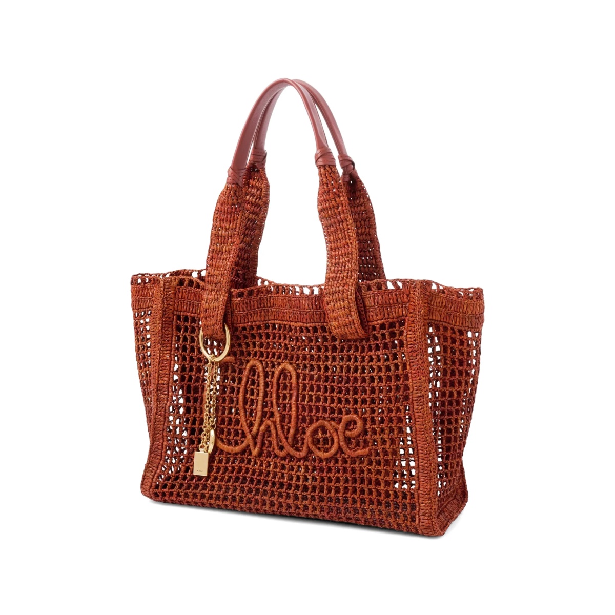 Summer Banana raffia east-west tote bag - Img 3