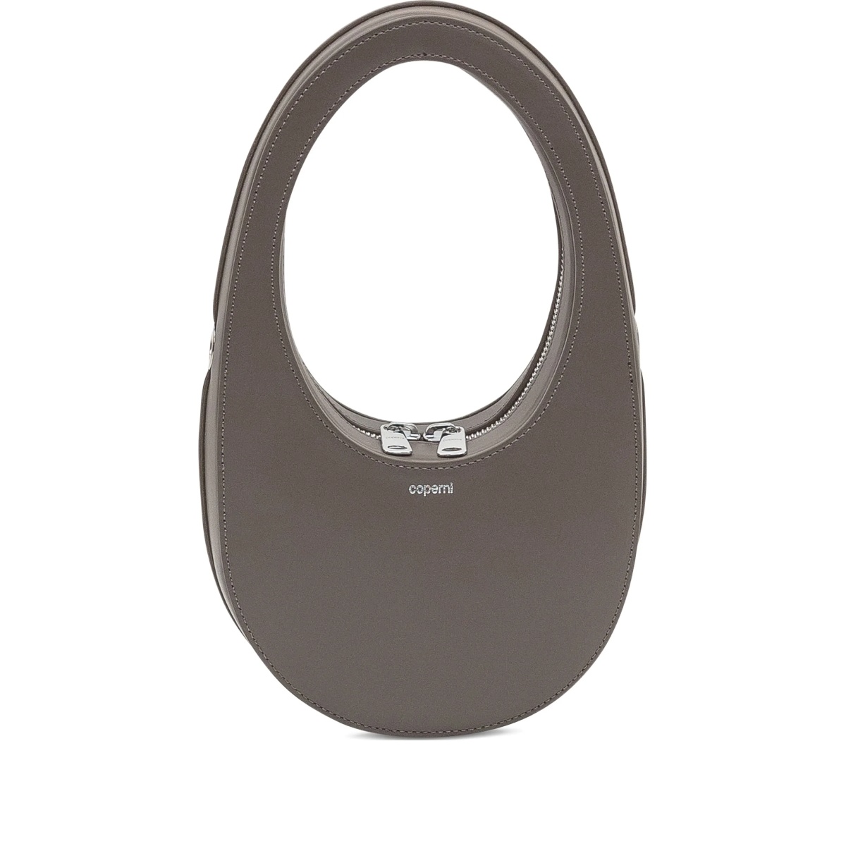 Swipe oval-frame zip shoulder bag