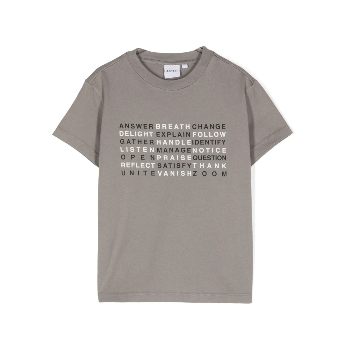 text-print cotton T-shirt
