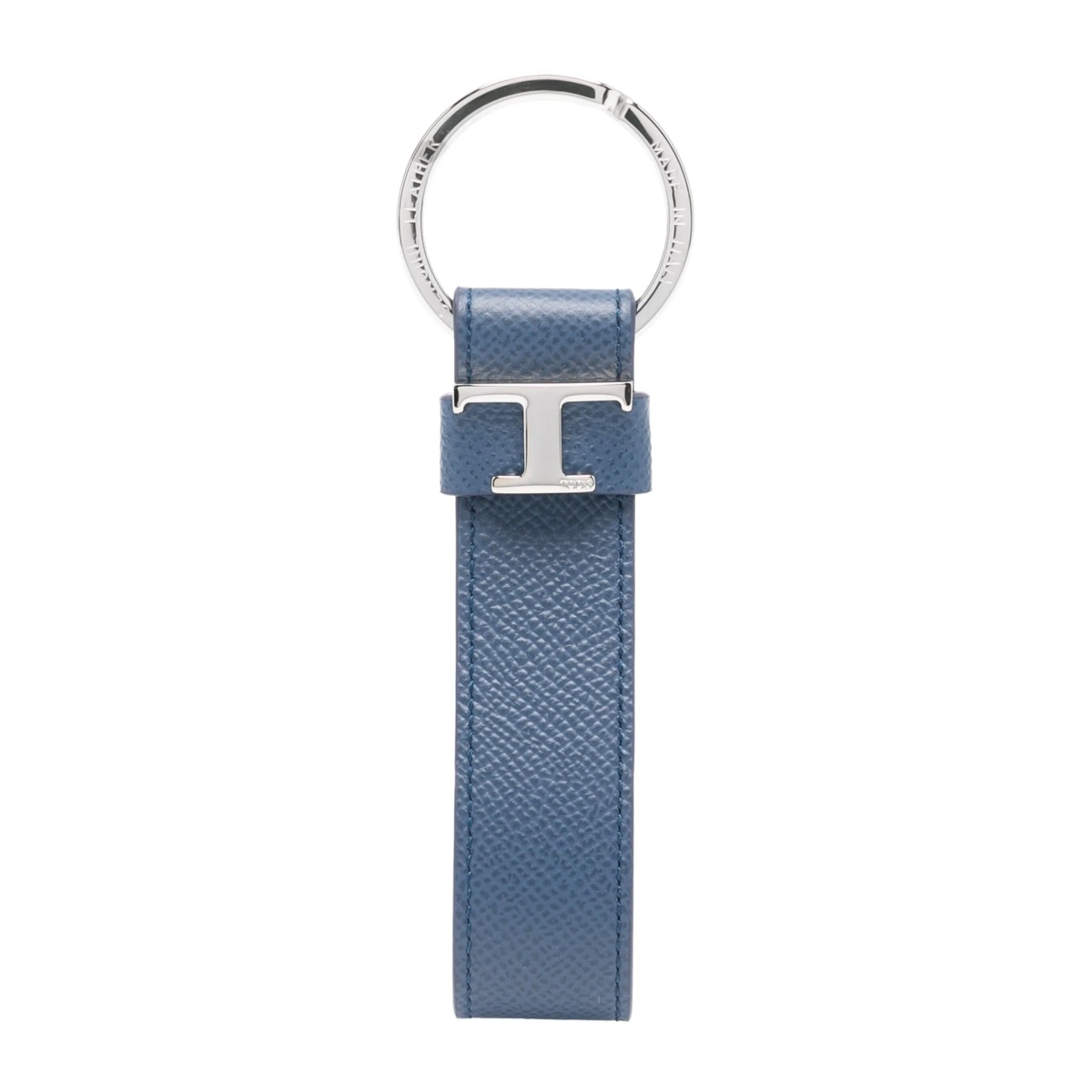 Timeless-logo leather keyring