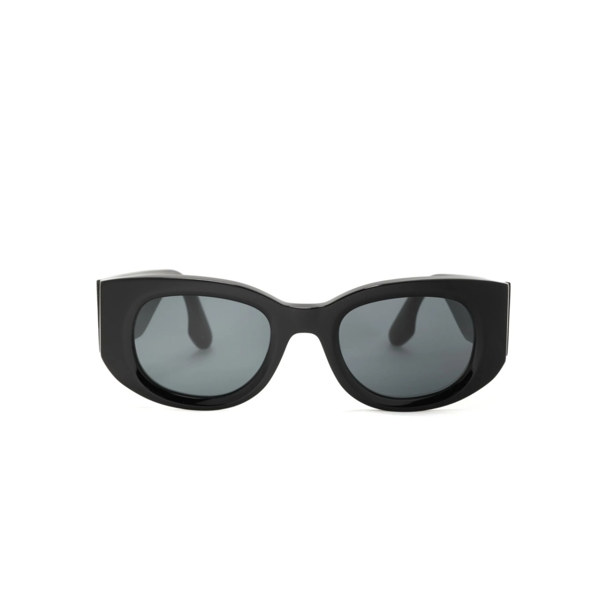 tinted-lenses oval-frame sunglasses