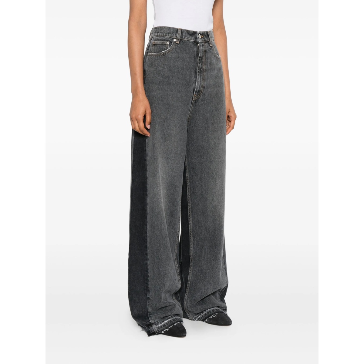 tonal panelled jeans - Img 3