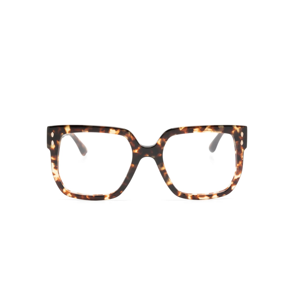 tortoiseshell square-frame glasses