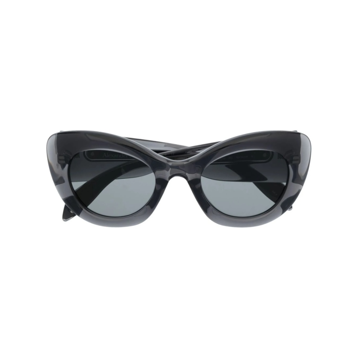transparent cat-eye frame sunglasses