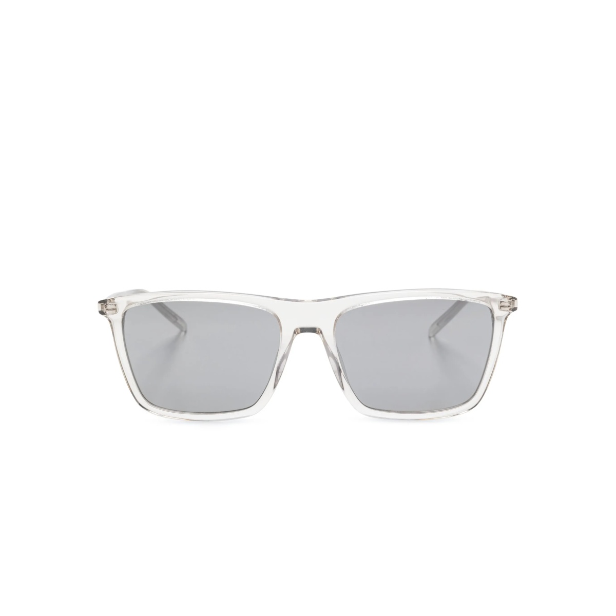 transparent-frame sunglasses