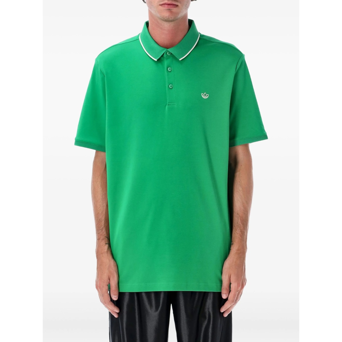 Twistknit Trefoil polo shirt