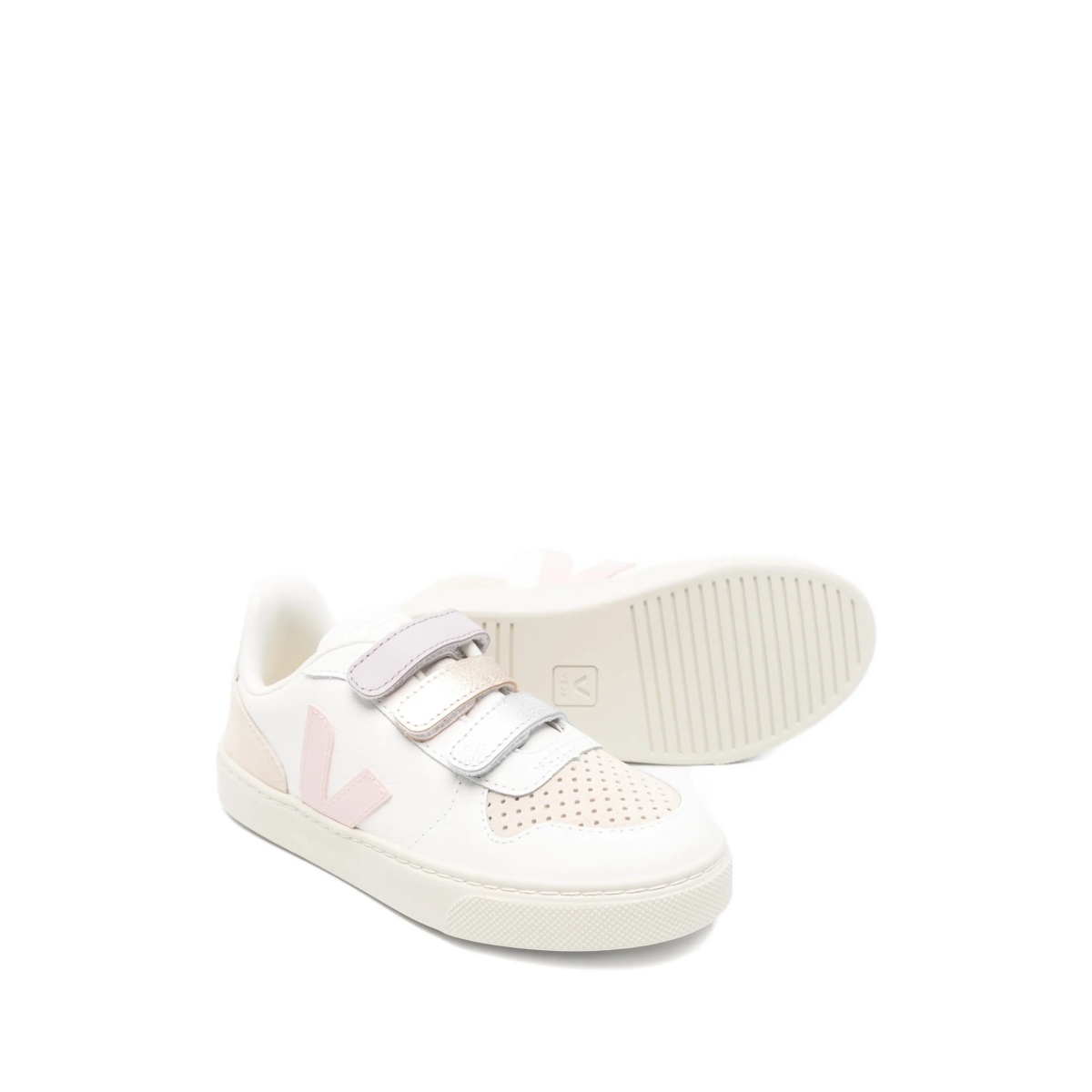 V-10 touch-strap leather sneakers - Img 2