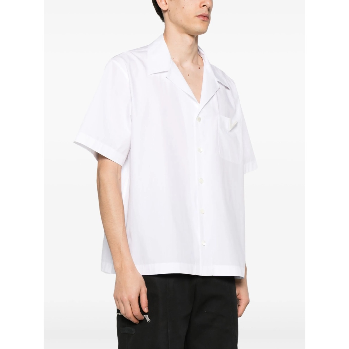 V-logo cotton shirt - Img 3