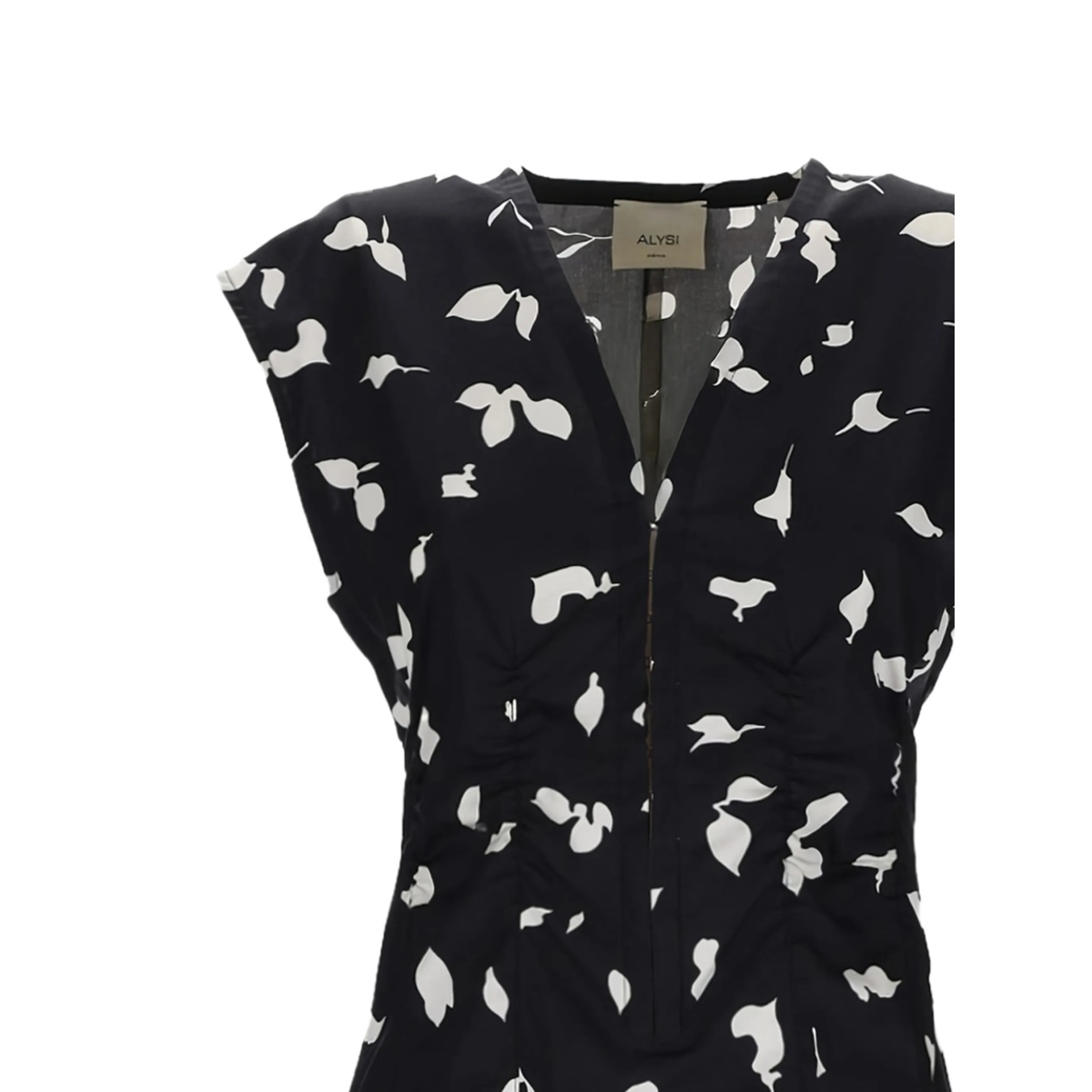 V-neck print midi dress - Img 2