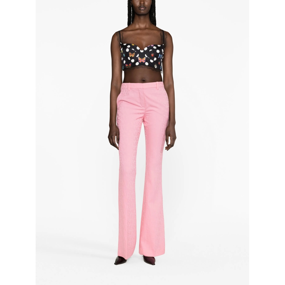 Versace Allover jacquard trousers - Img 2