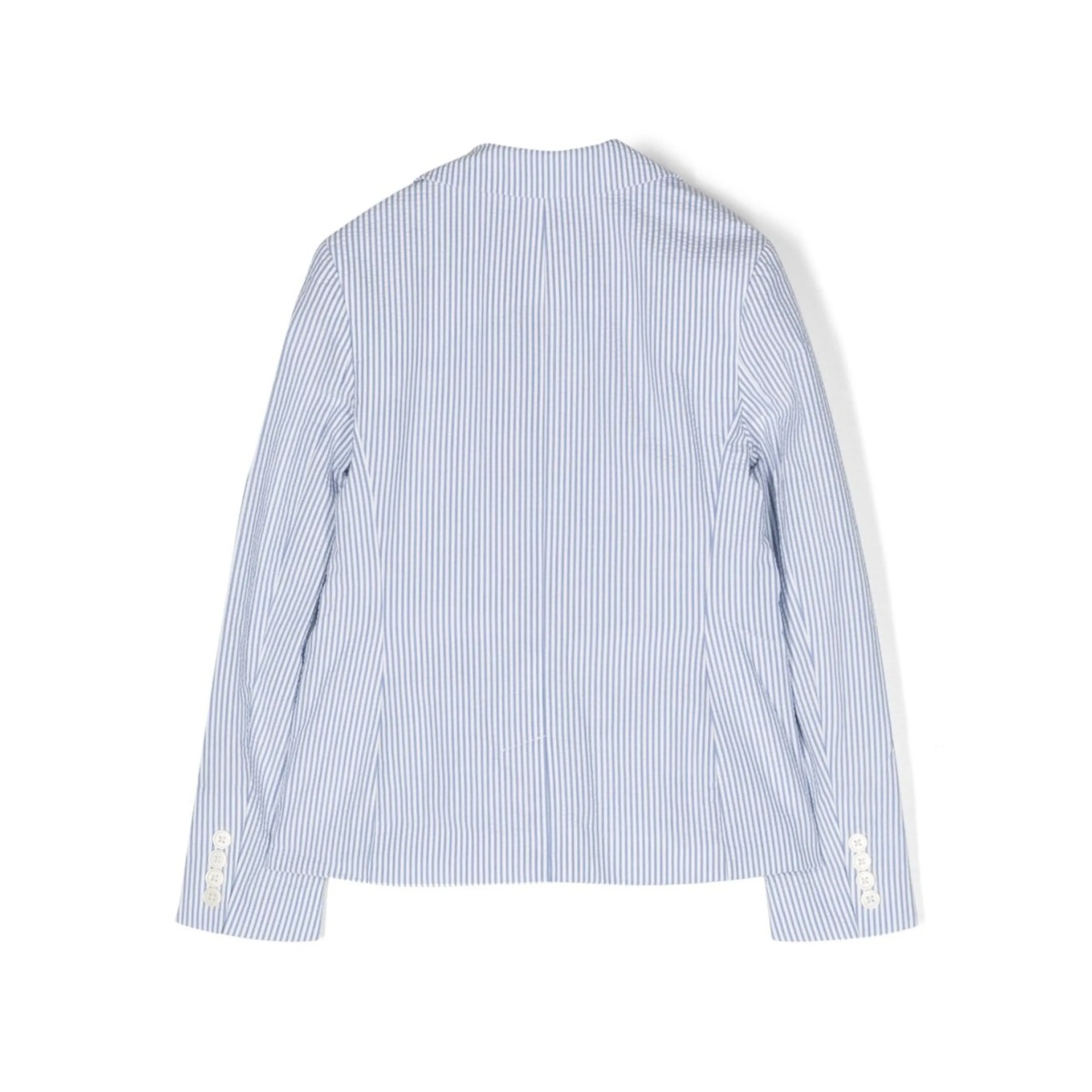 vertical-stripe pattern blazer - Img 2