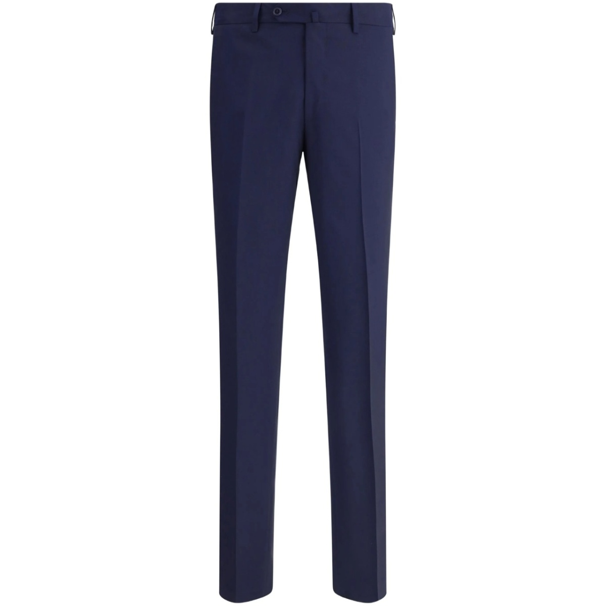 virgin wool tapered-leg trousers