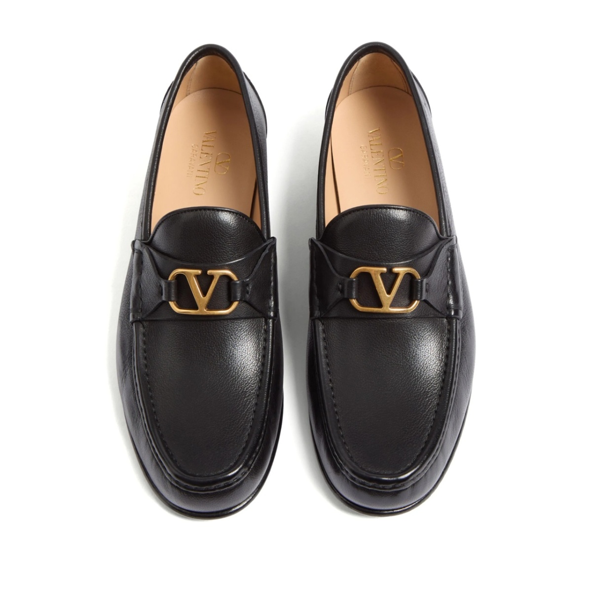VLogo Signature leather loafers - Img 4