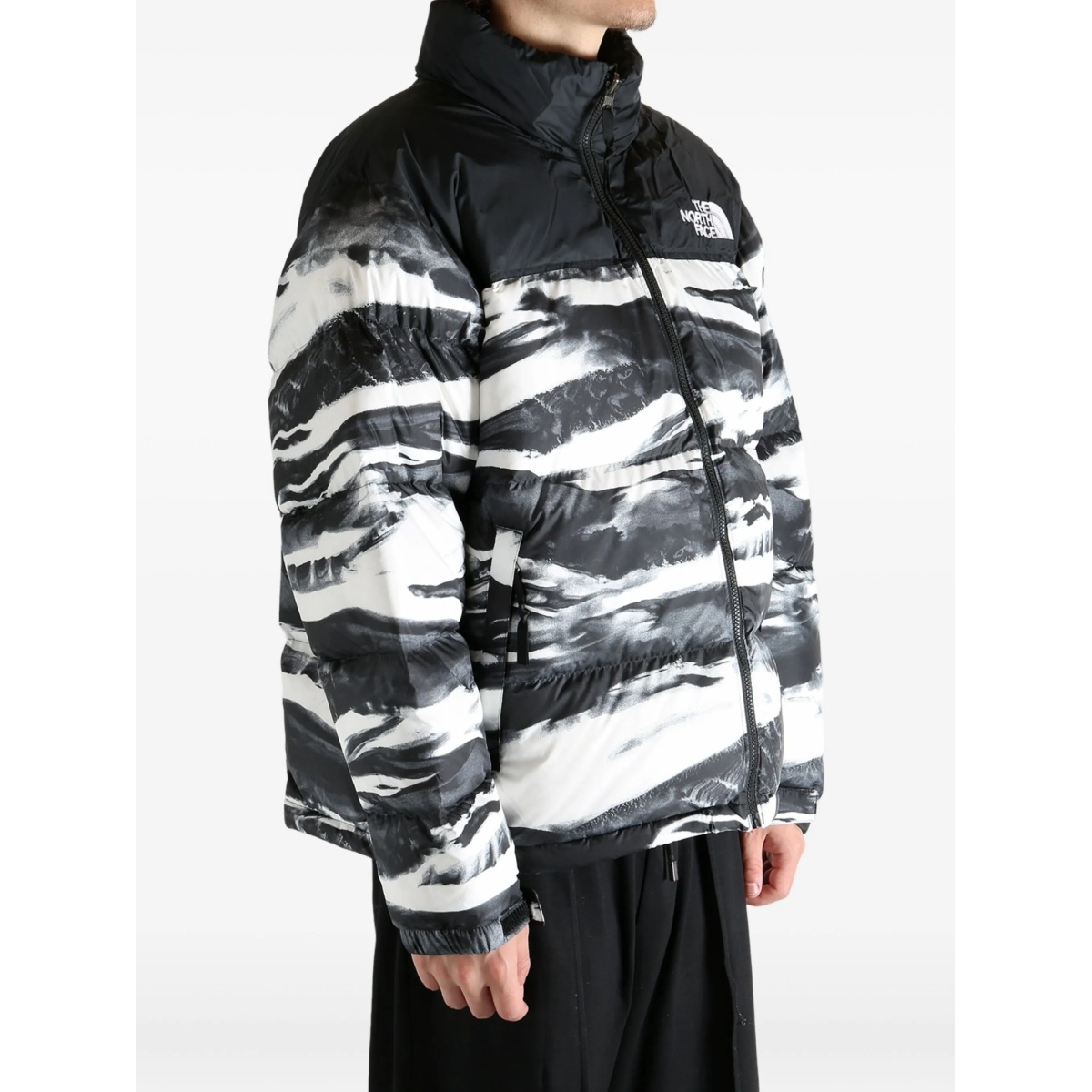 wave-print puffer jacket - Img 3