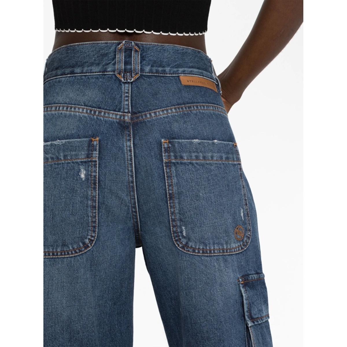 wide-leg cargo jeans - Img 3