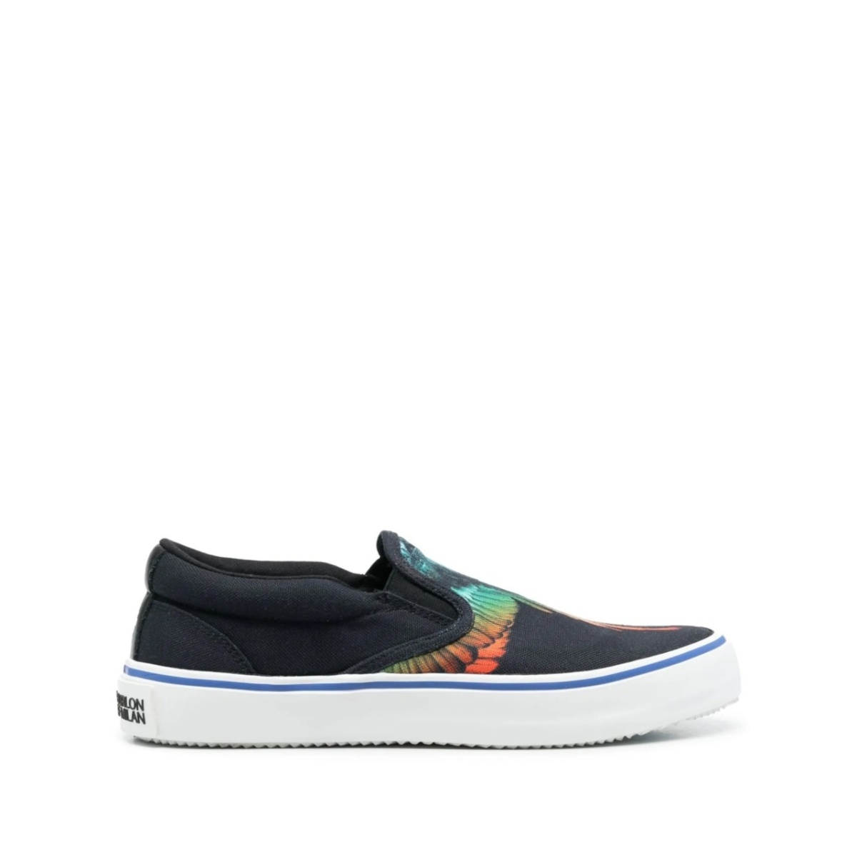 Wings-print slip-on sneakers