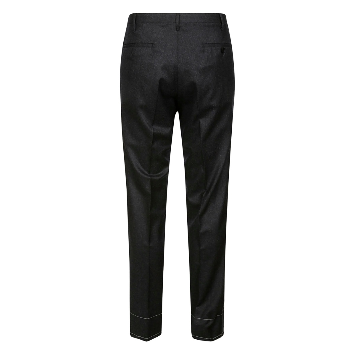 wool straight-leg trousers - Img 2