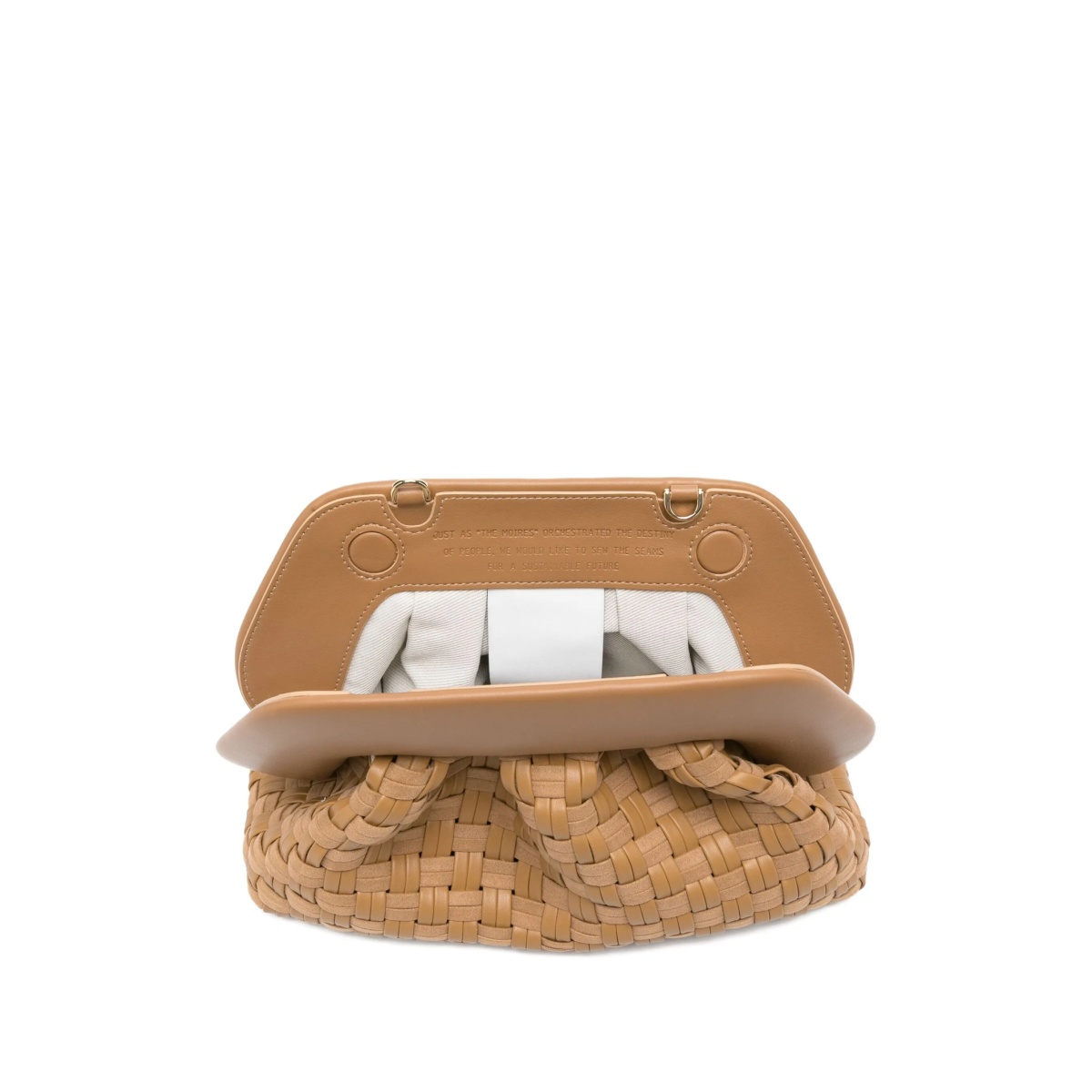 woven gathered clutch - Img 5