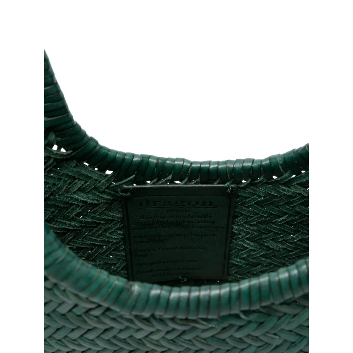 woven leather tote bag - Img 5