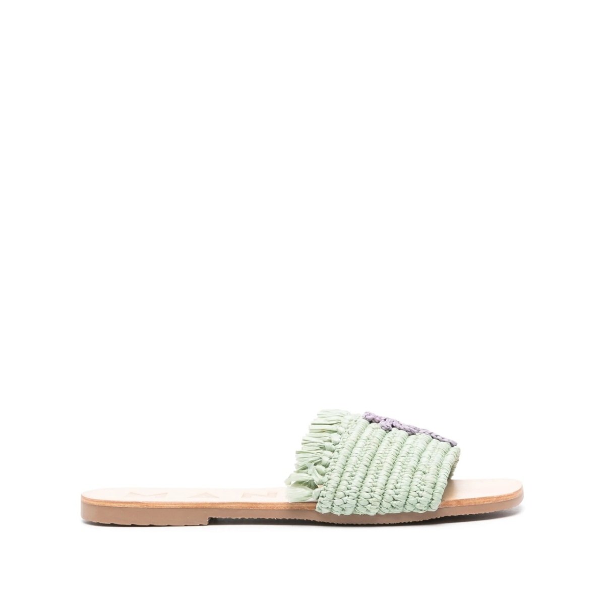 Yucatán logo-patch flat sandals