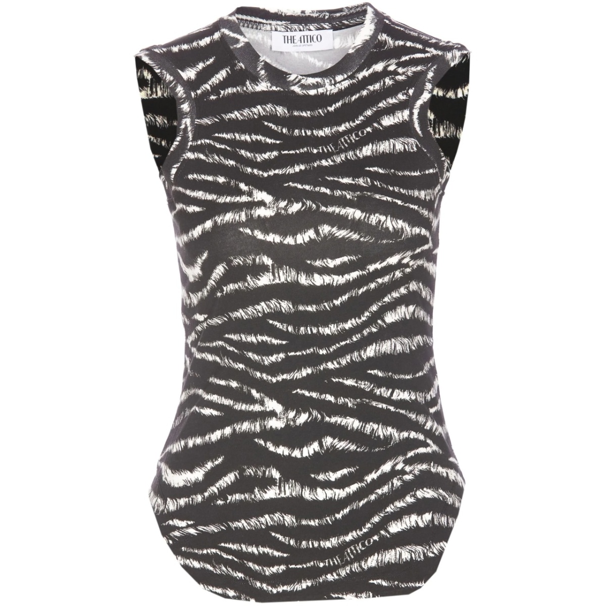 zebra-print top