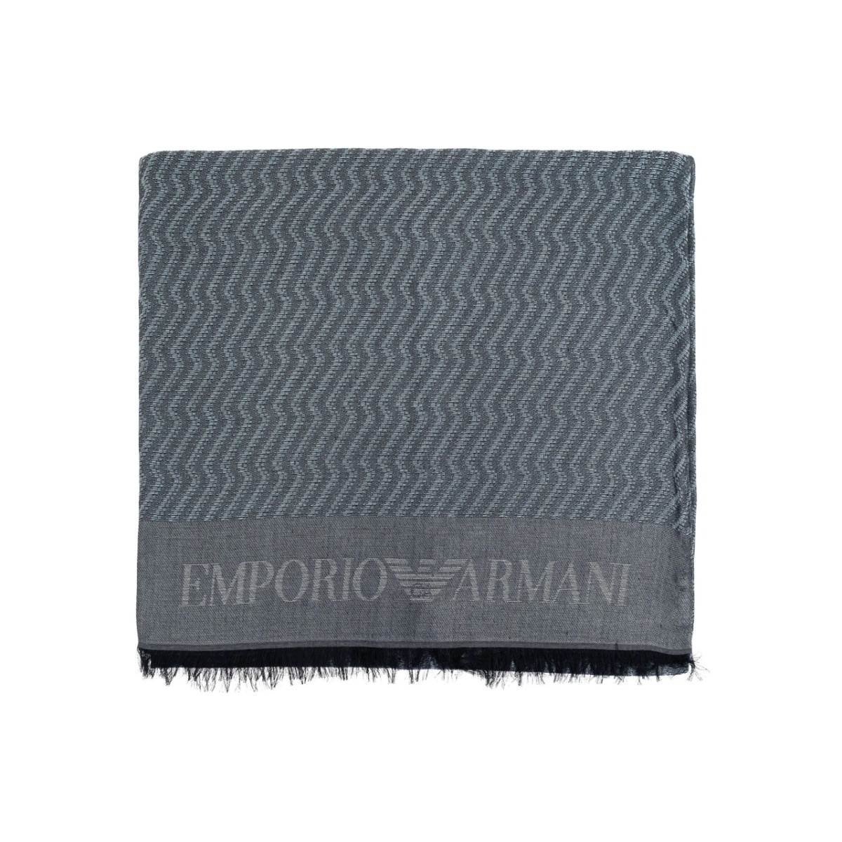 zigzag-pattern scarf