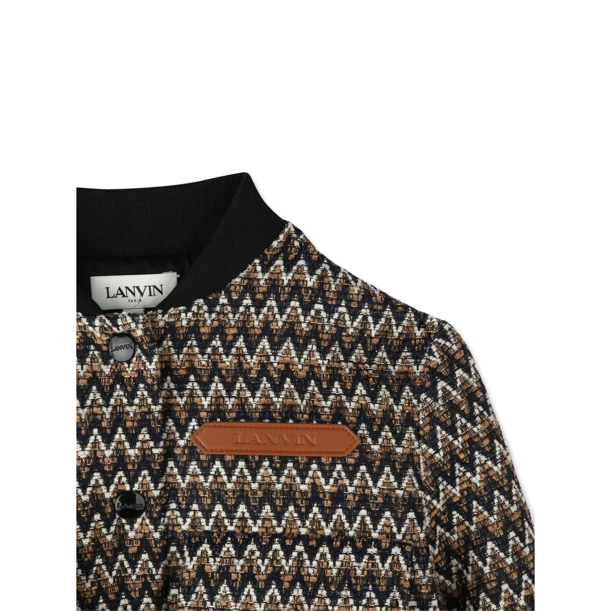 zigzag-patterned bomber jacket - Img 3