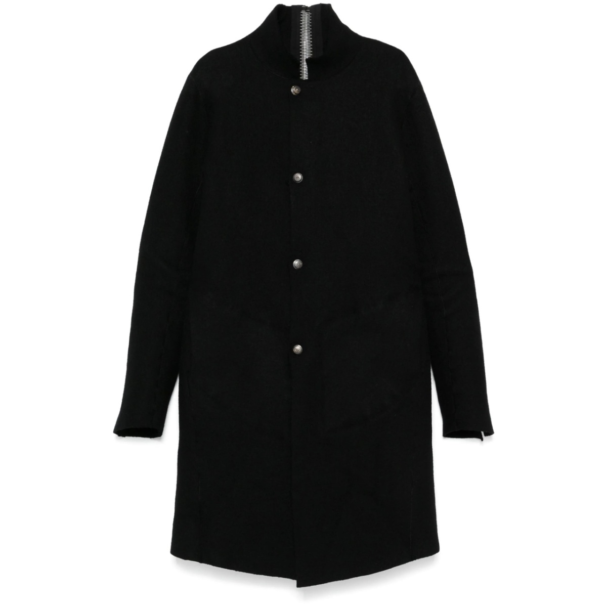 zip-detailed coat