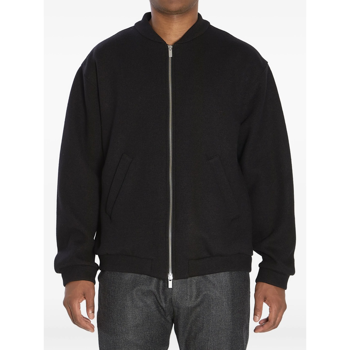zip-front bomber jacket