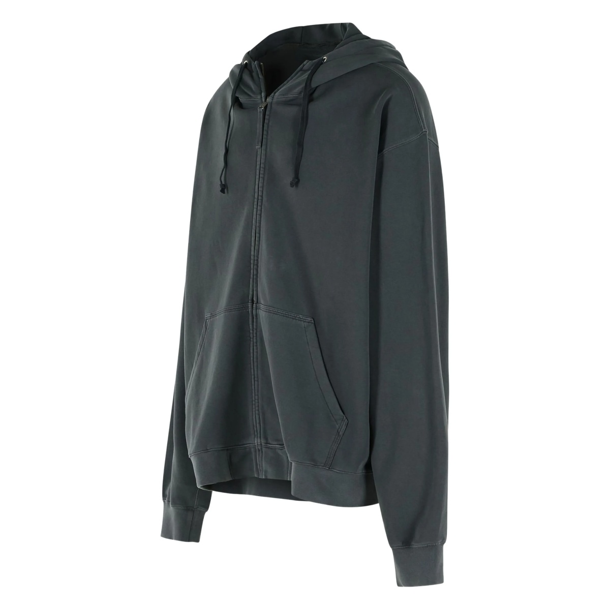 zip-up drawstring hoodie - Img 3