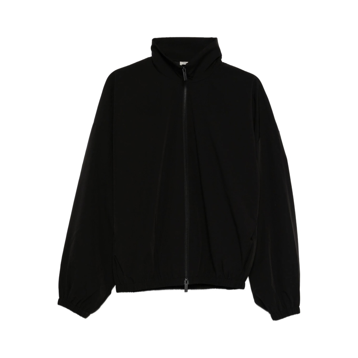 zip-up elastic-cuff jacket