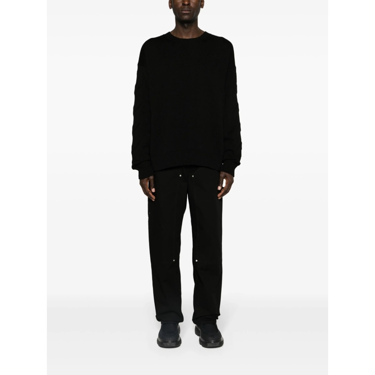 3D Diag ribbed-knit jumper - Img 2