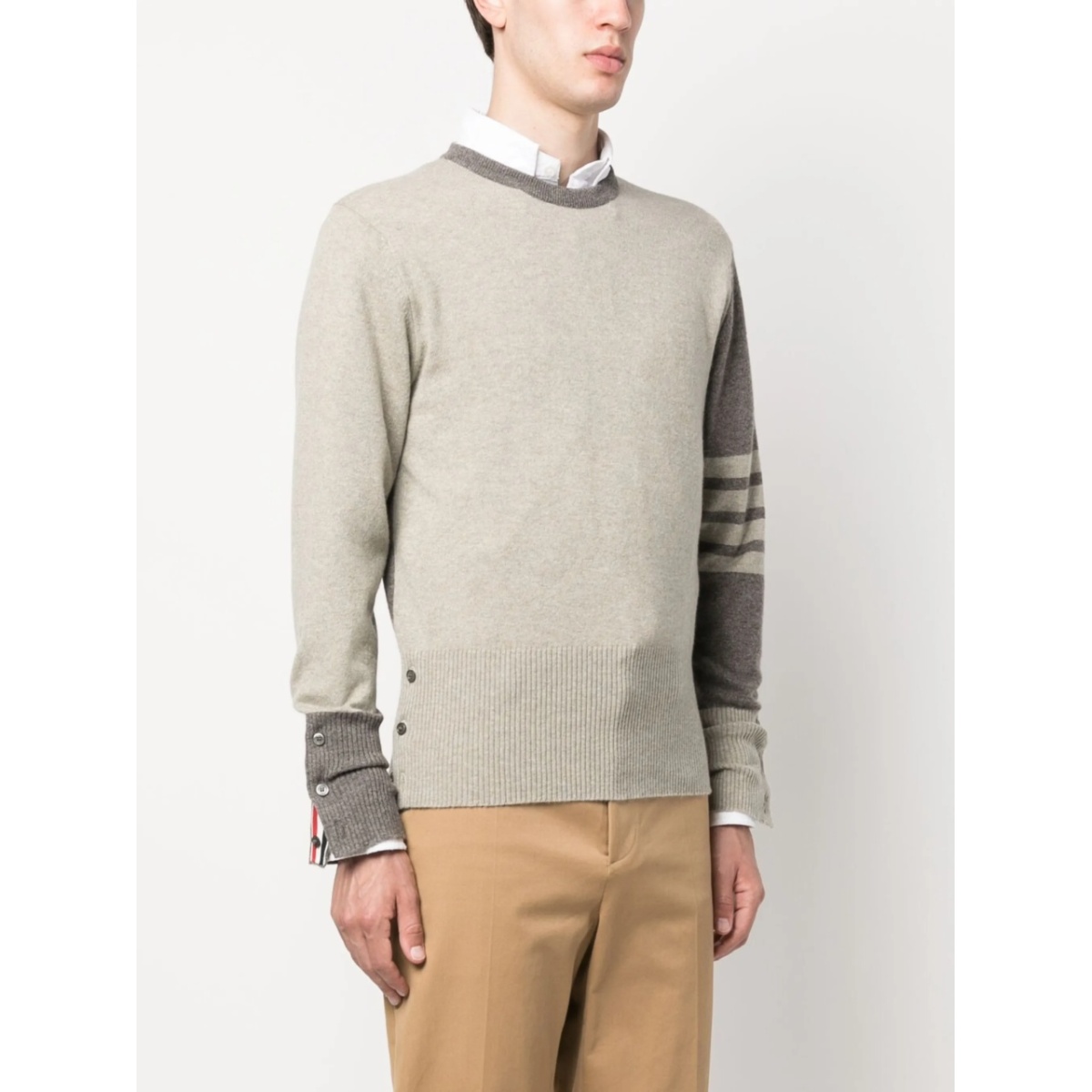 4-Bar Stripe cashmere jumper - Img 3