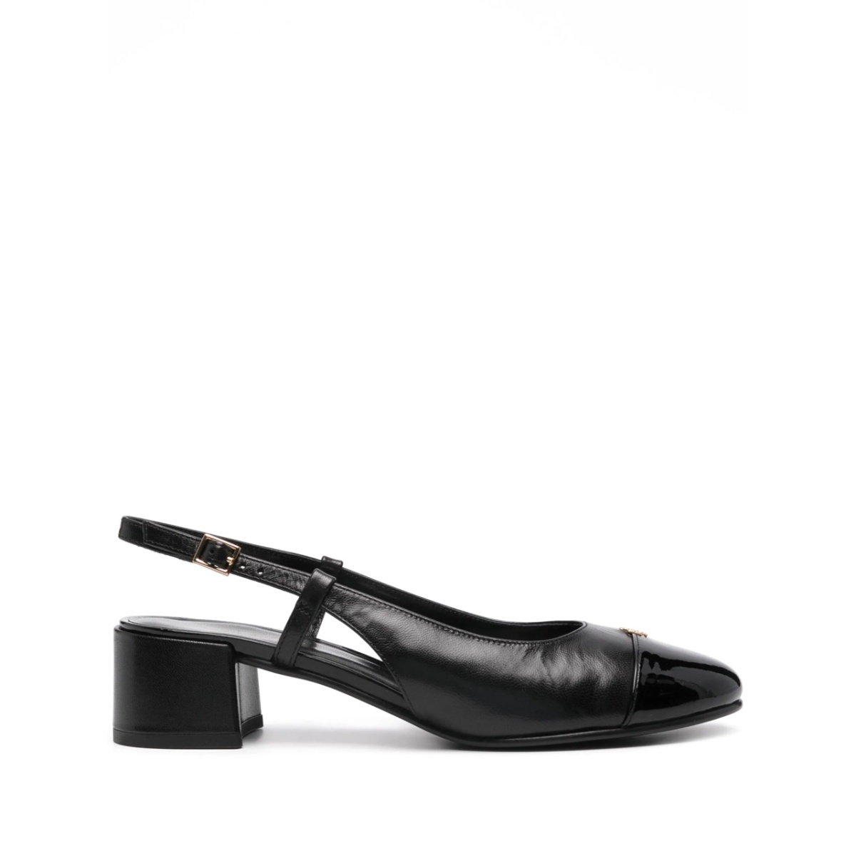 45mm Double T-motif leather pumps