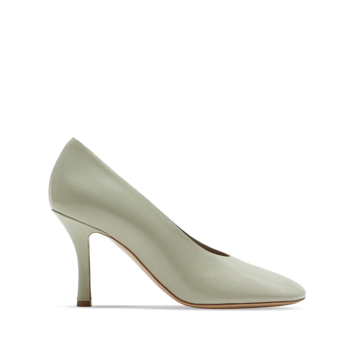 85mm slip-on leather pumps