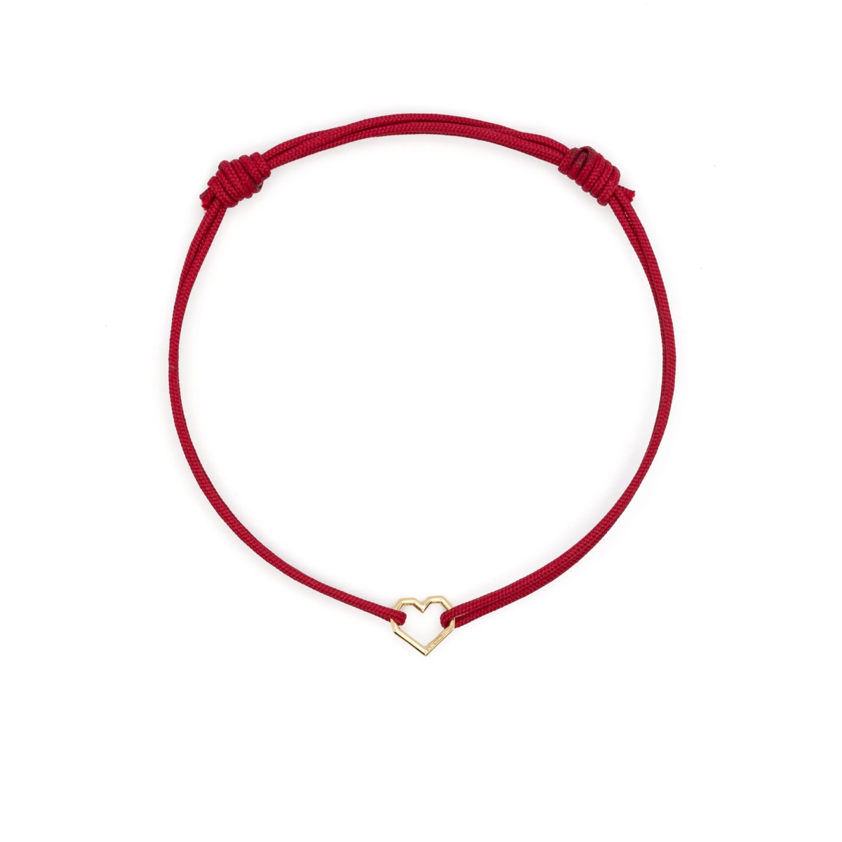 9K yellow gold mini Corazón bracelet