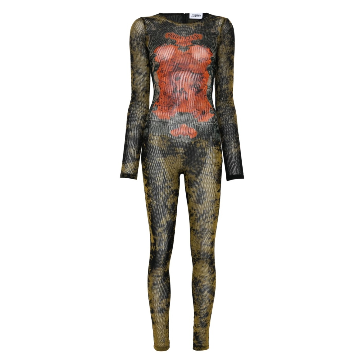 abstract-print jumpsuit