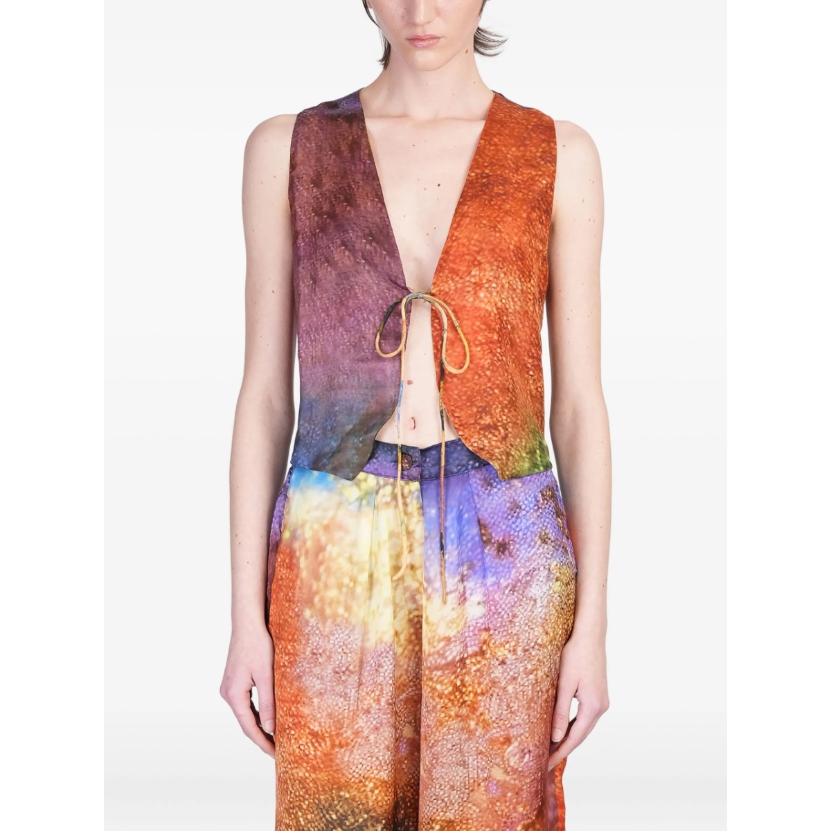 abstract-print vest