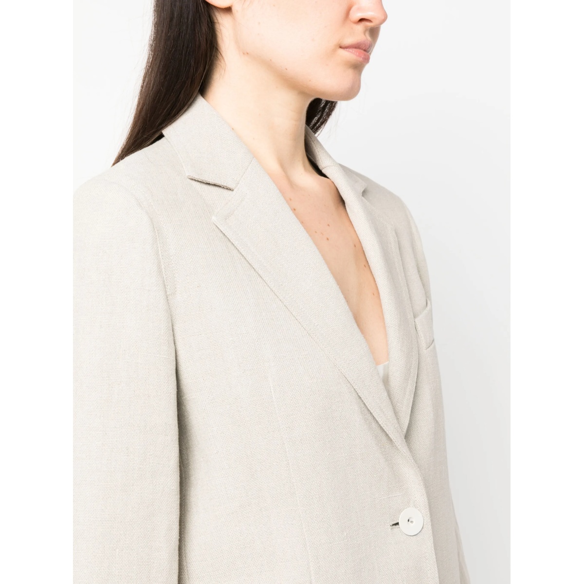 Adelchi oversized linen blazer - Img 5
