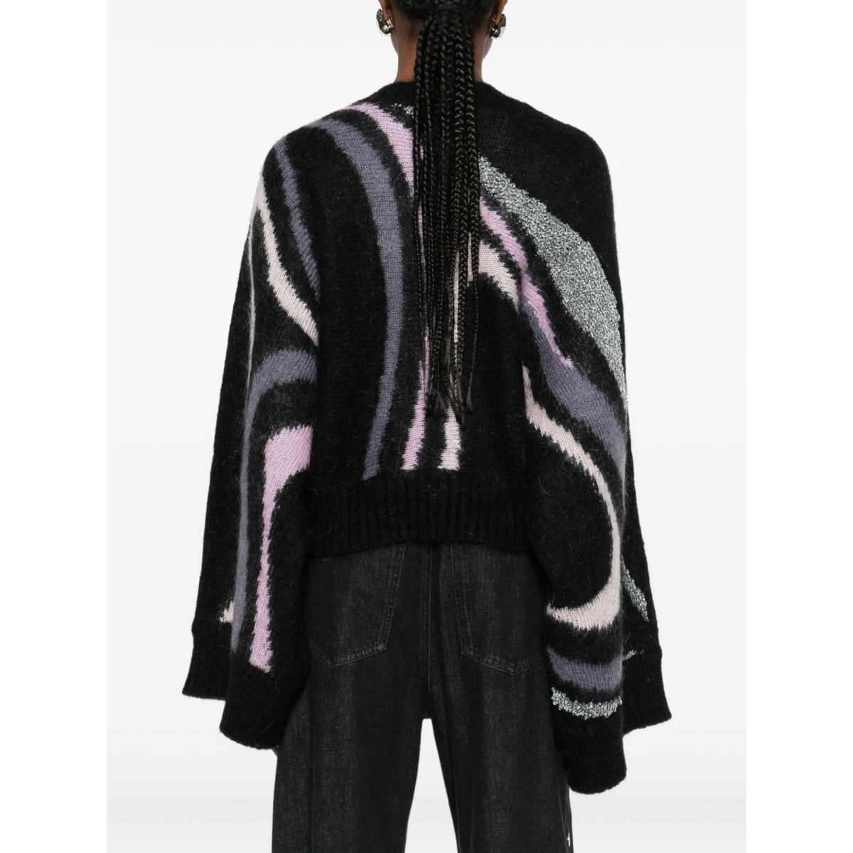 Aline graphic-print crew-neck sweater - Img 4