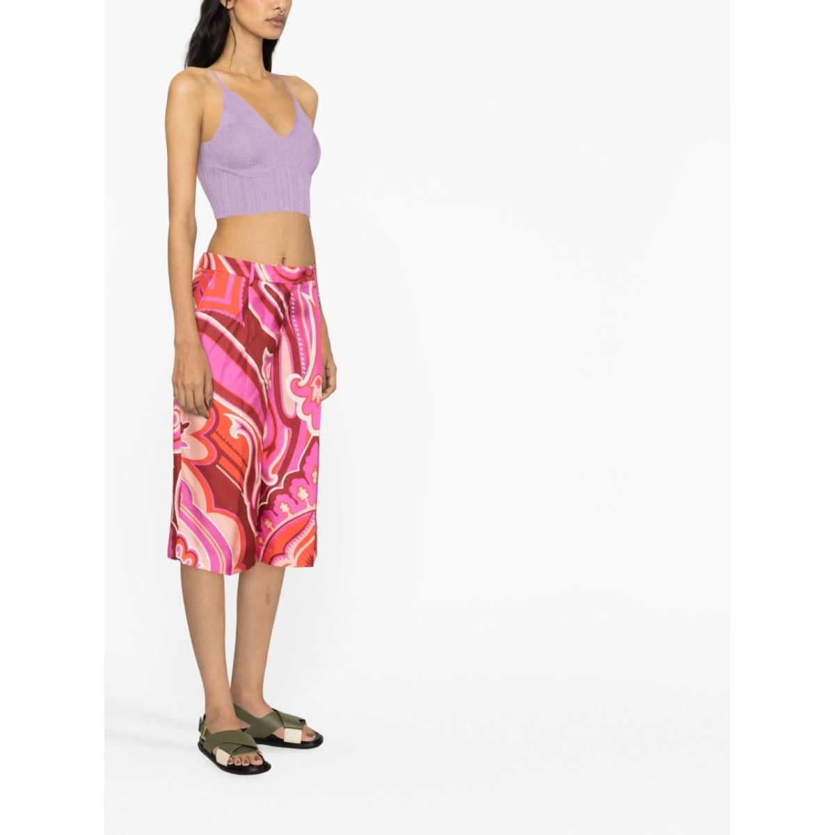 all-over graphic-print shorts - Img 4