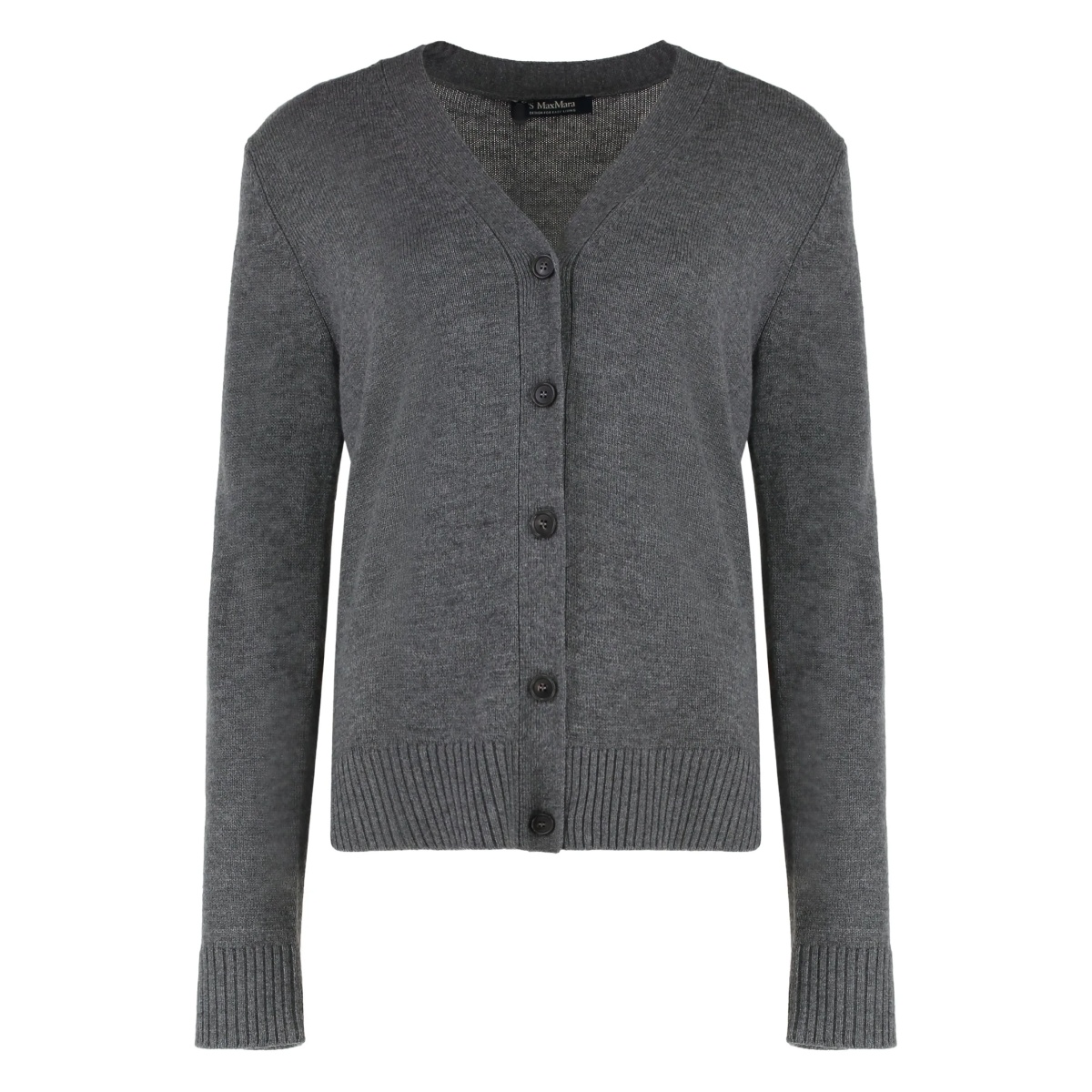 Apollo elbow-patch wool cardigan