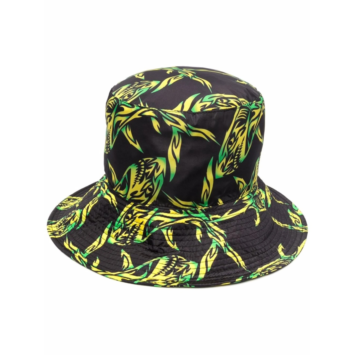 asbtract-print bucket hat