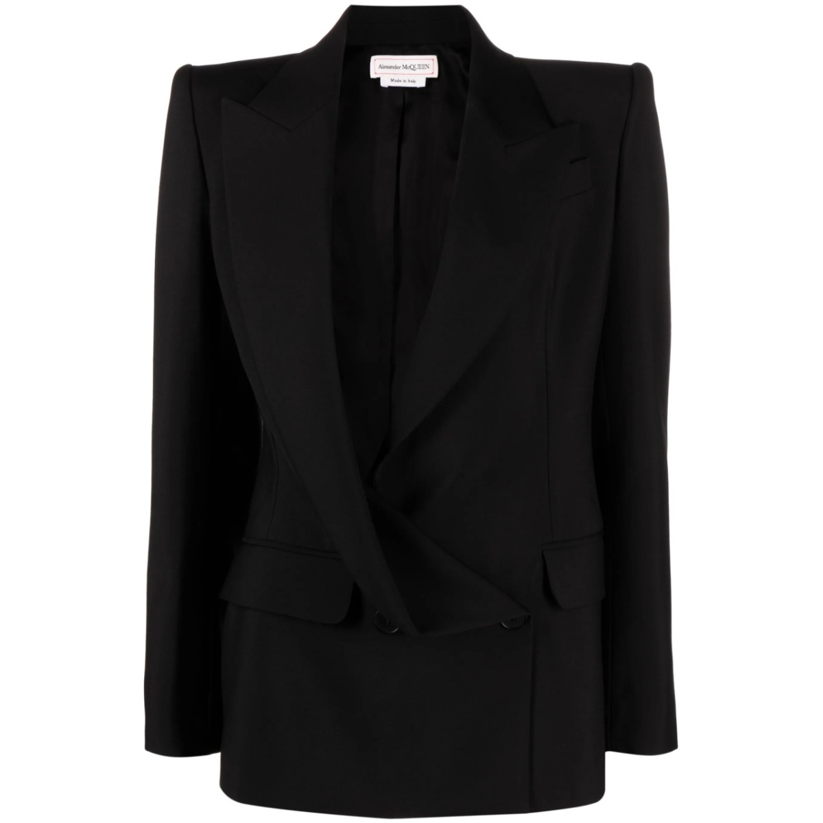 asymmetric double-breasted blazer