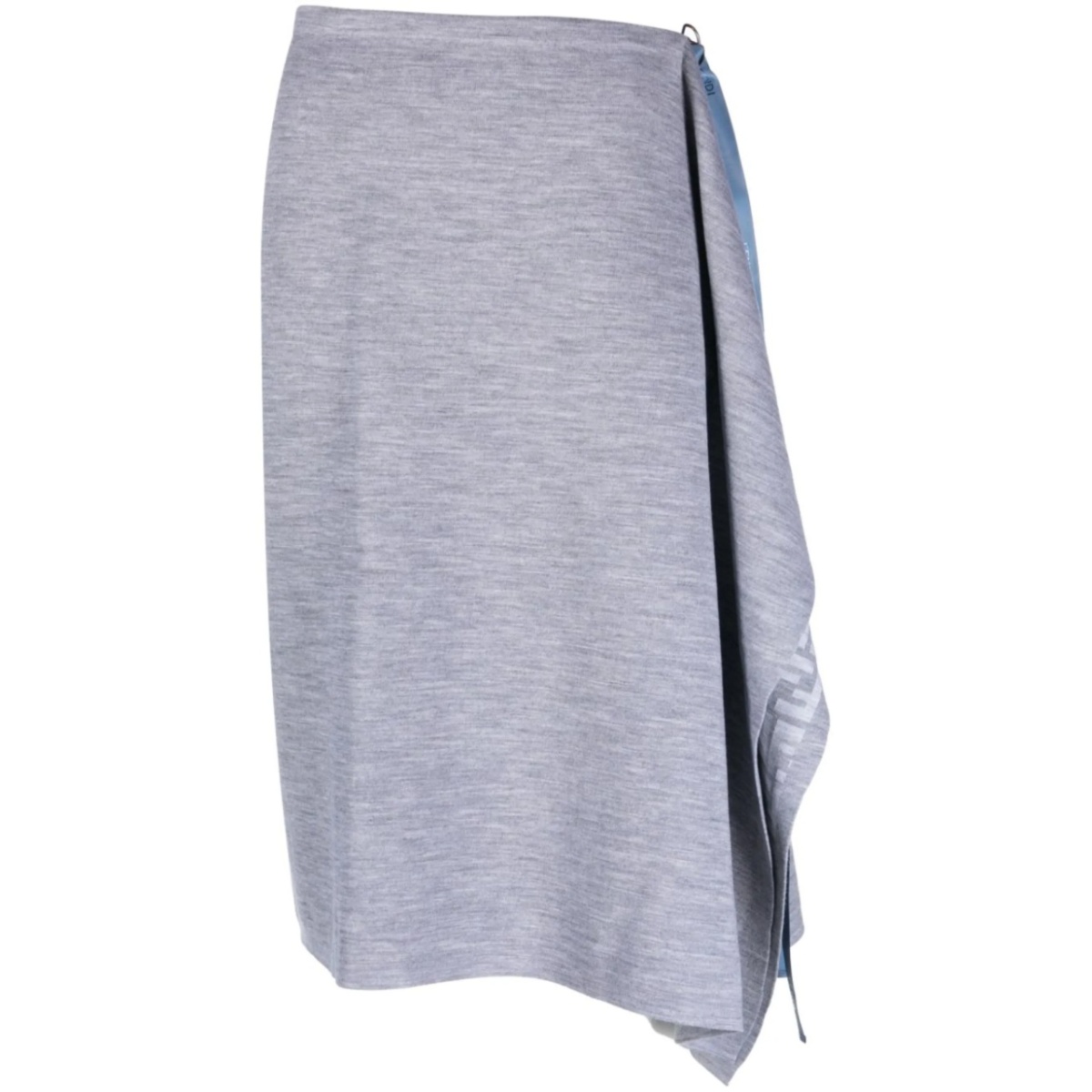 asymmetric knitted wrap skirt