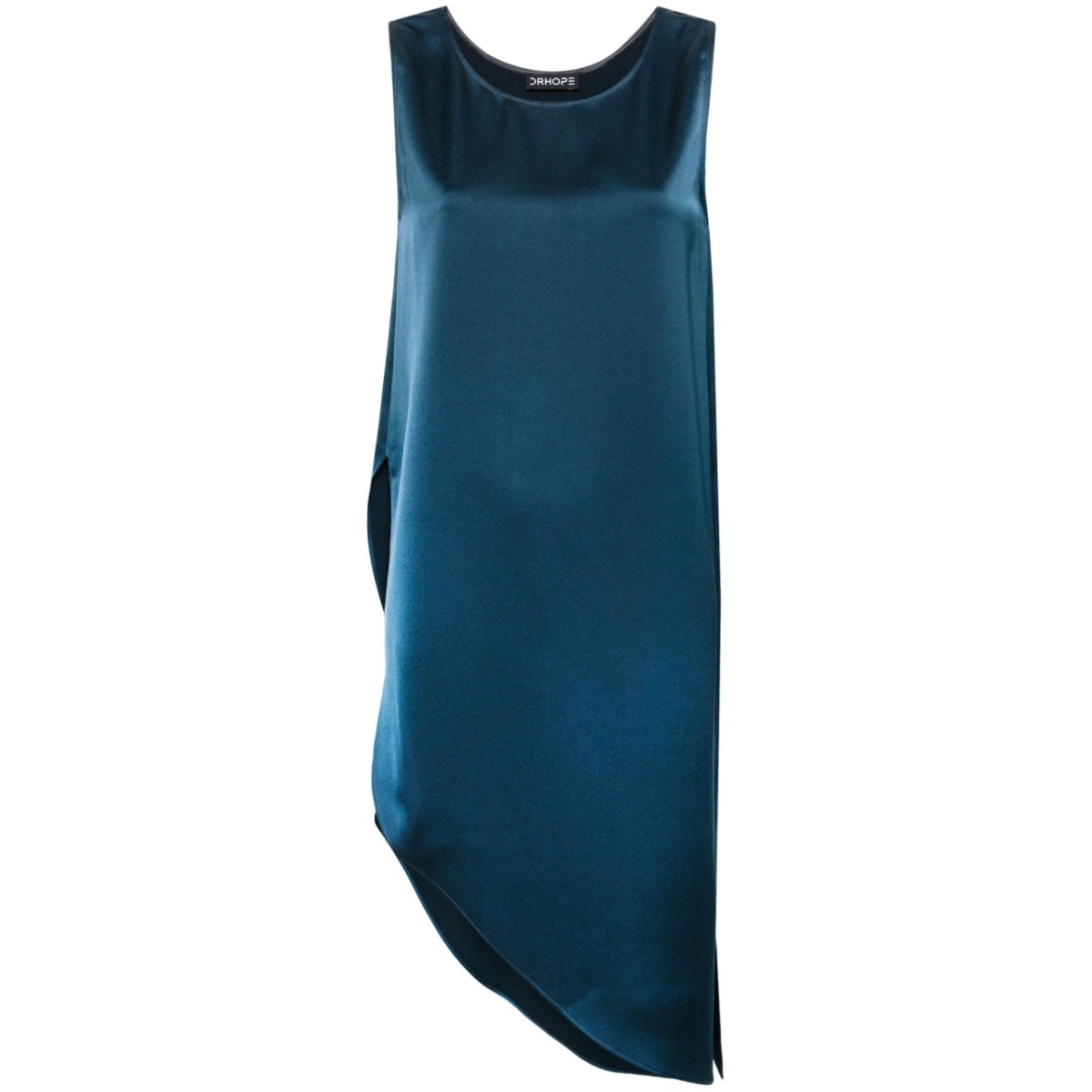 asymmetric sleeveless blouse