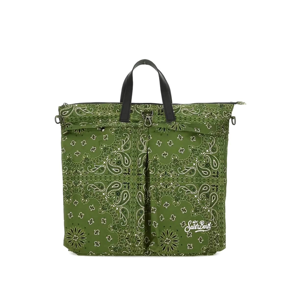 bandana-print tote bag