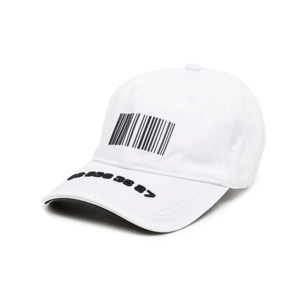 barcode-print baseball cap