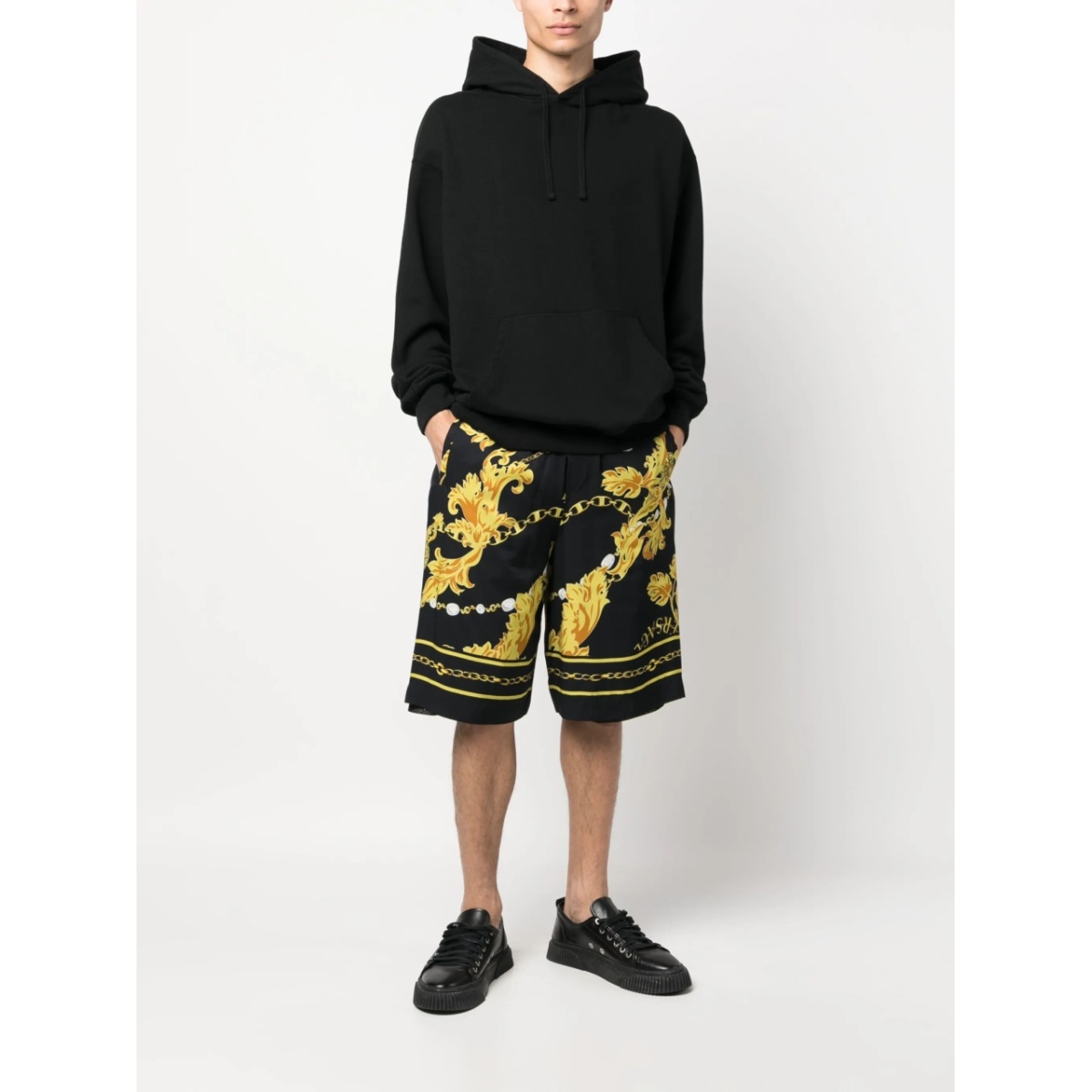 Barocco-print track shorts - Img 2